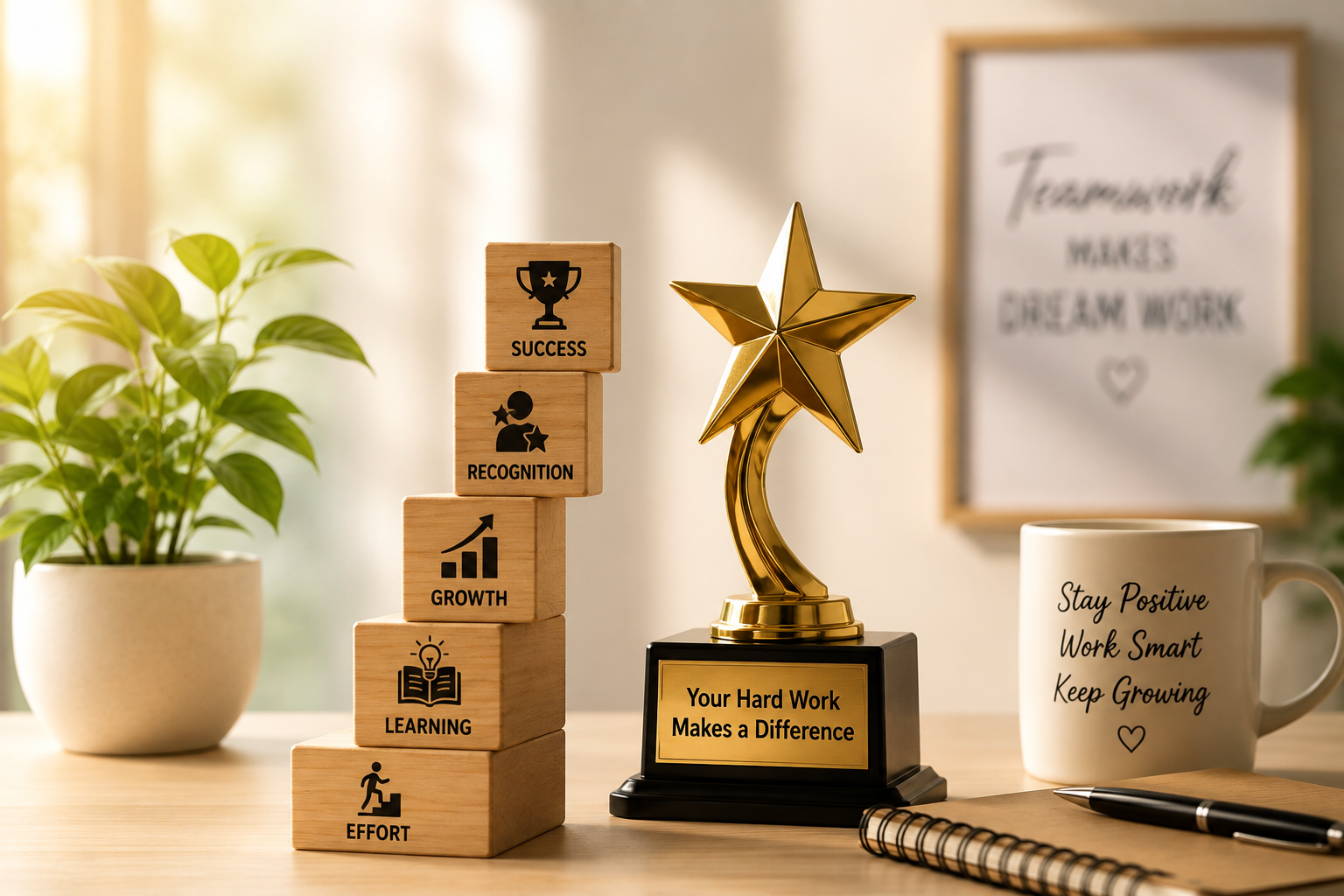 Employee motivation and recognition in a positive workplace